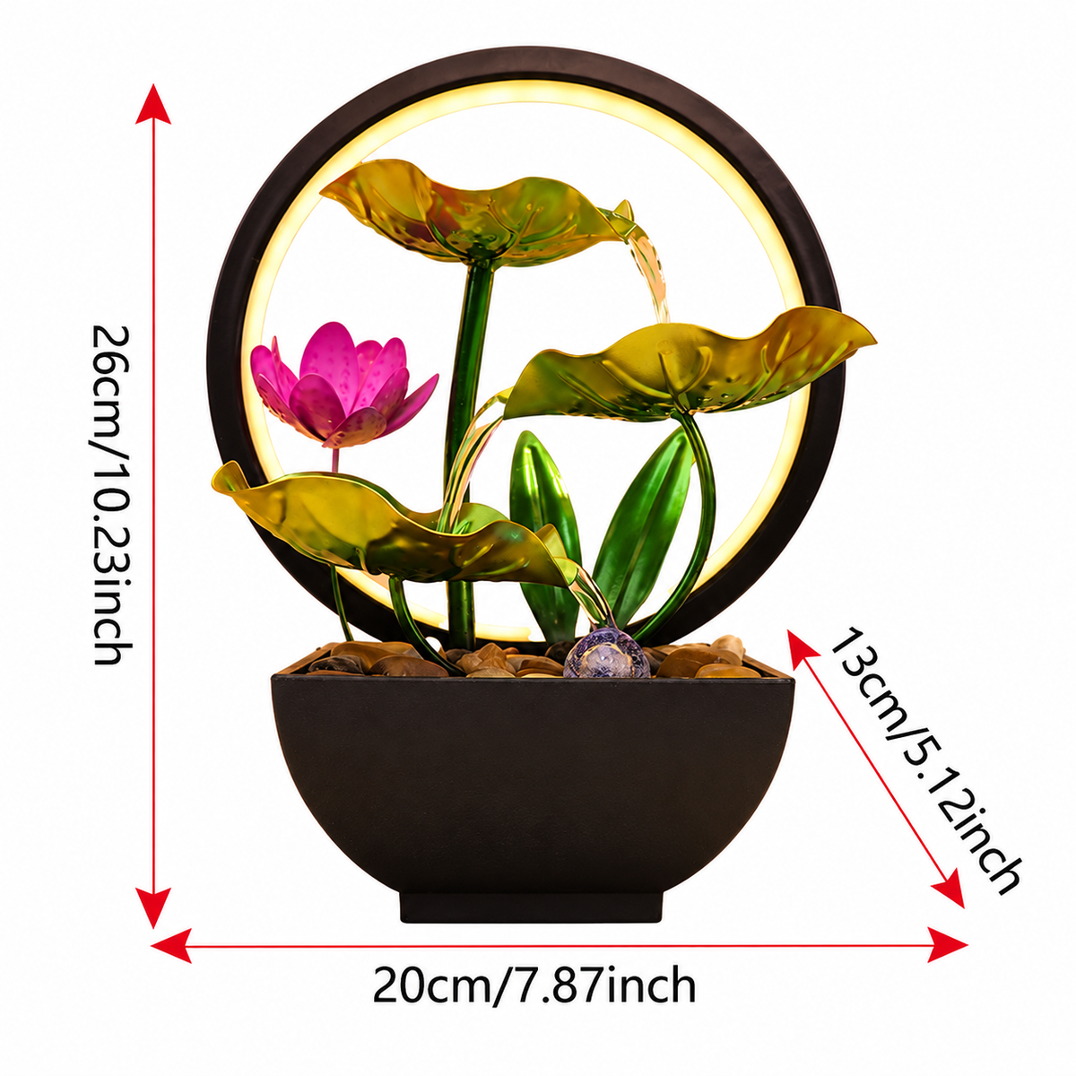 Lotus Leaf Desktop Water Fountain