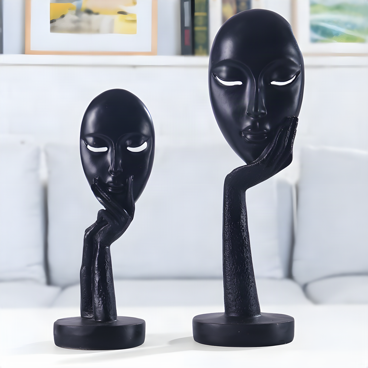 Abstract Face Sculpture