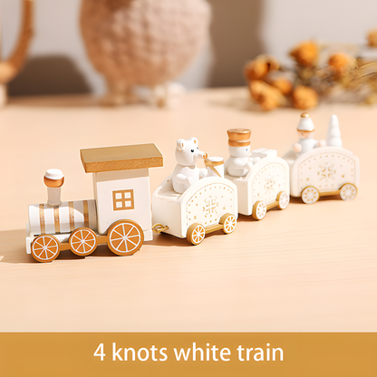 Wooden Christmas Tabletop Train