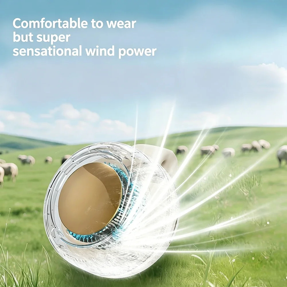 Mini Bladeless Clip-On Portable Fan
