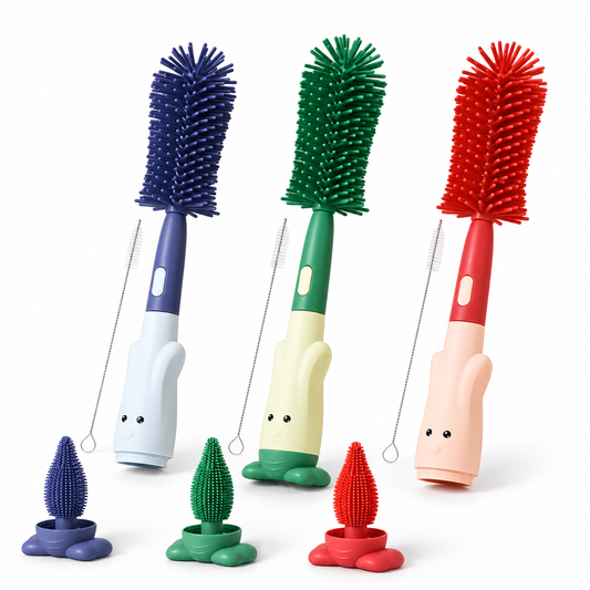 Silicone Bottle Cleaning Brush Set