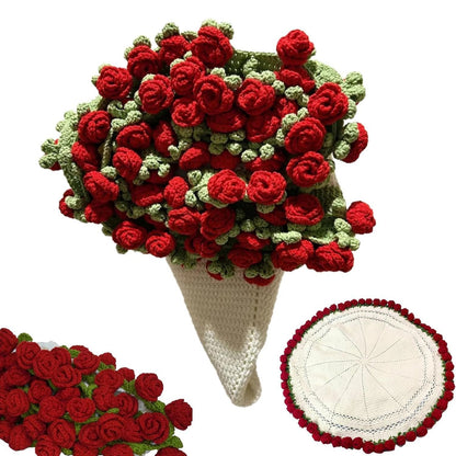 Crochet Rose Bouquet Blanket