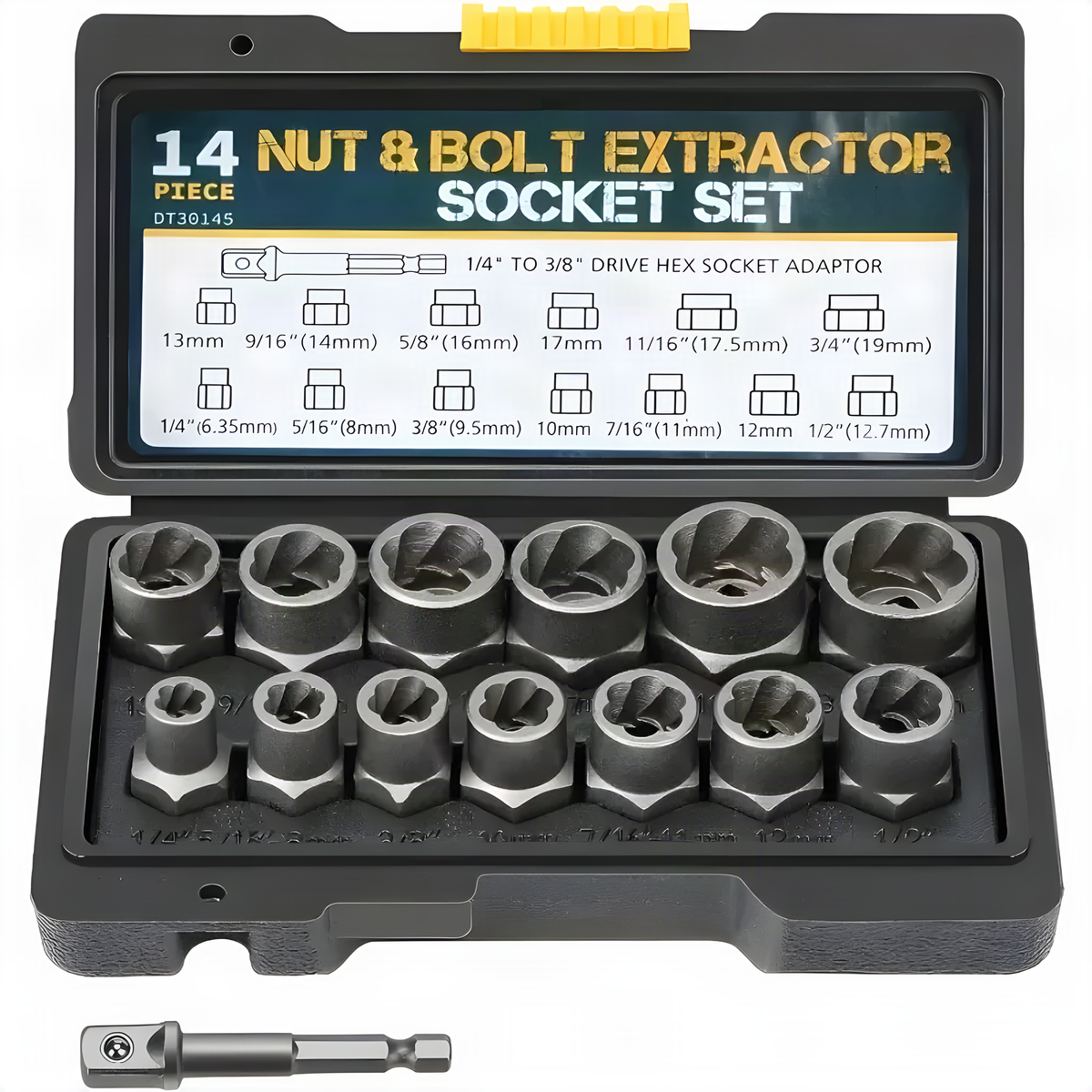 14-Piece Nut and Bolt Extractor Set