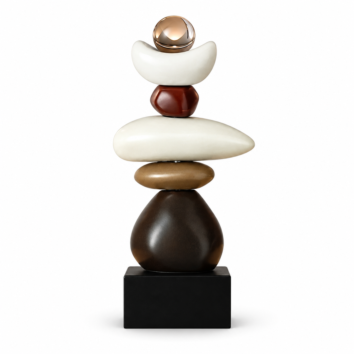 Stacked Pebble Sculpture