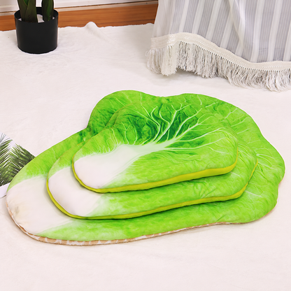Food-Shaped Plush Pet Mat