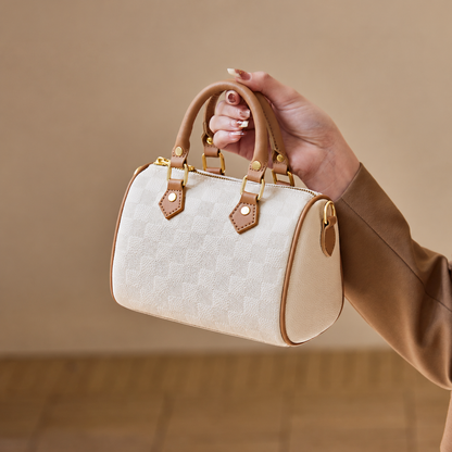 Mini Leather Boston Bag