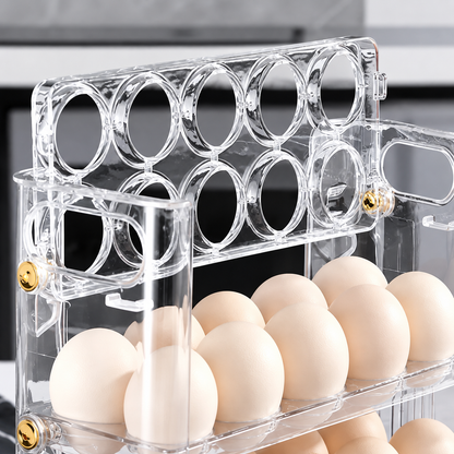 Pivoting 30-Egg Rack with Date Slider