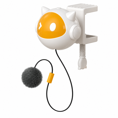 Clamp-On Bouncing Ball Cat Toy