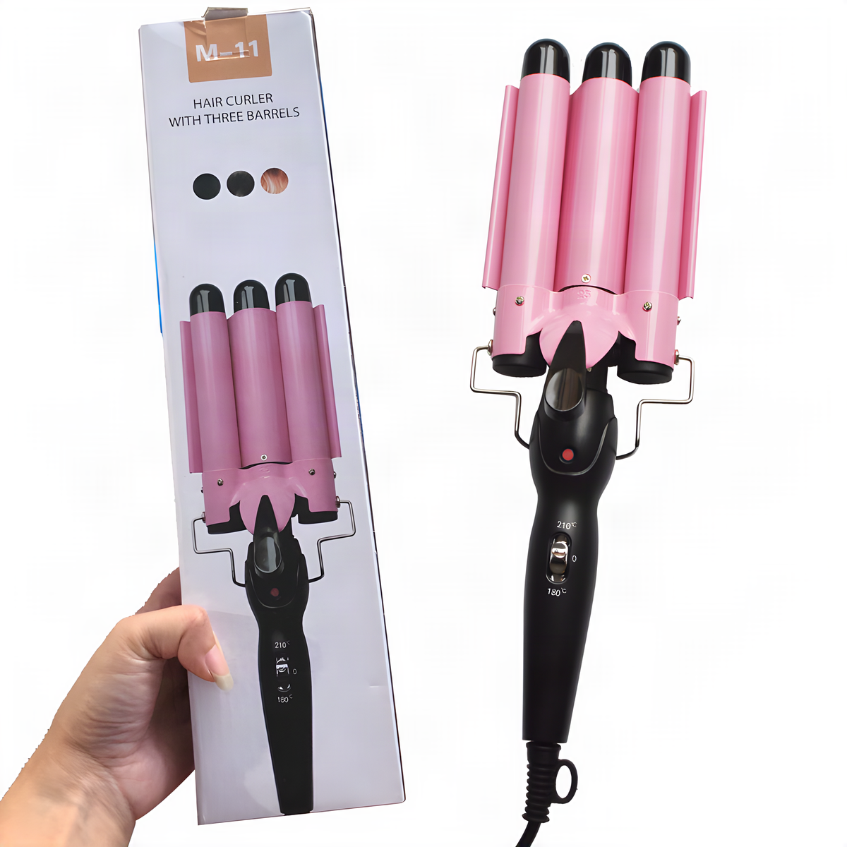 Triple-Barrel Hair Waver