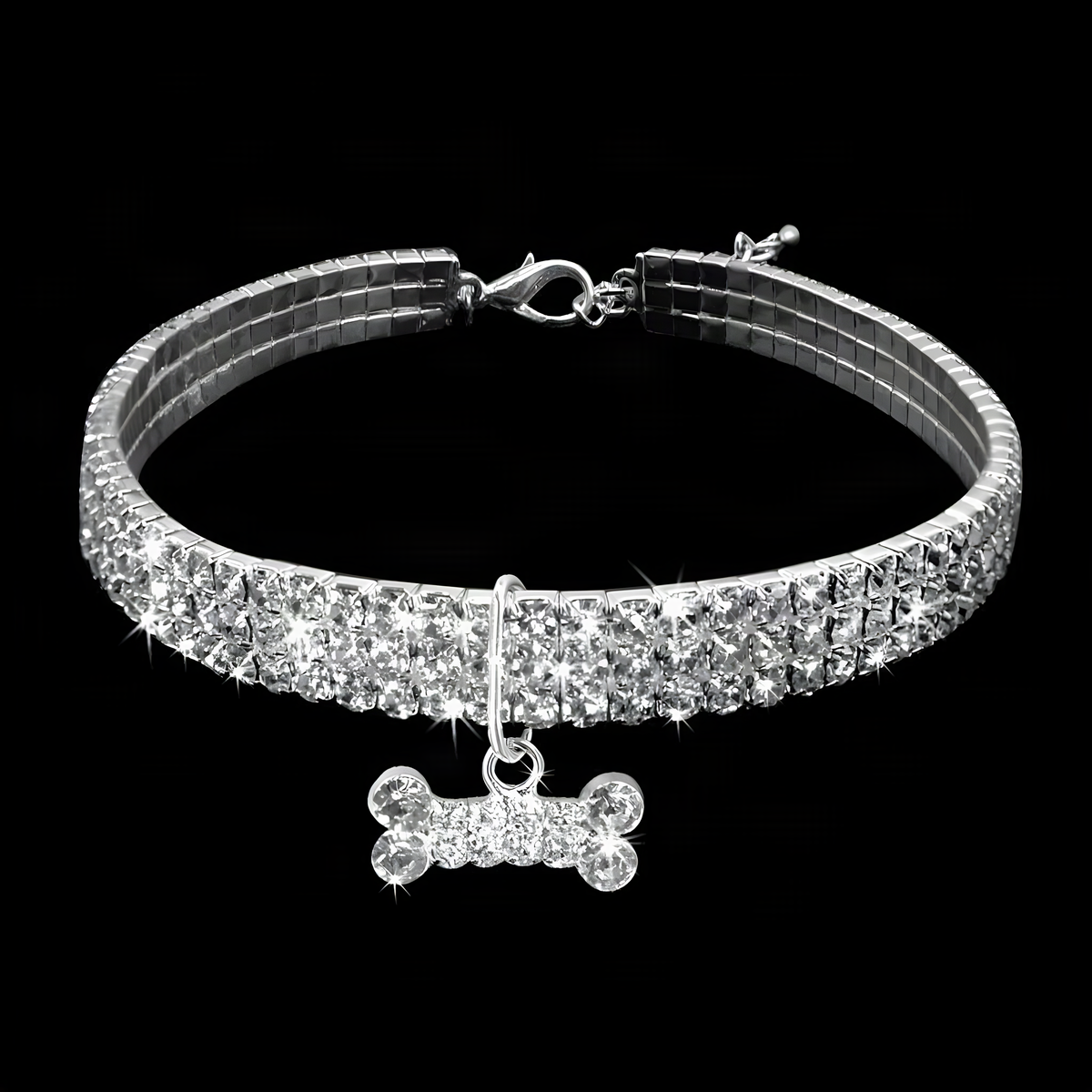 Rhinestone Pet Collar