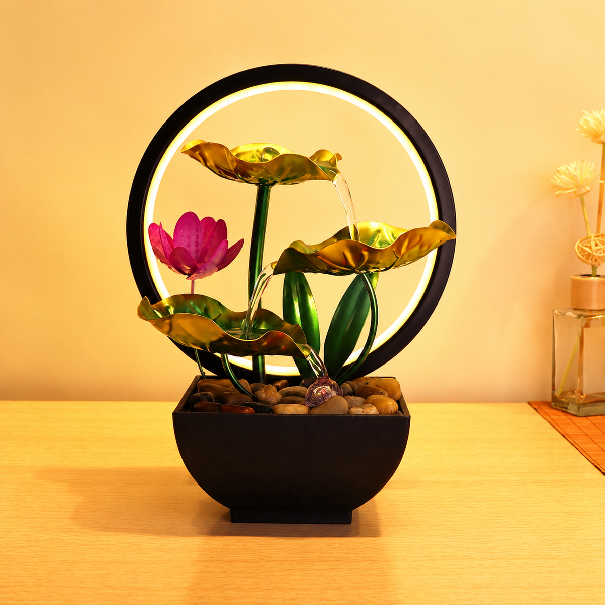 Lotus Leaf Desktop Water Fountain