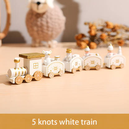 Wooden Christmas Tabletop Train