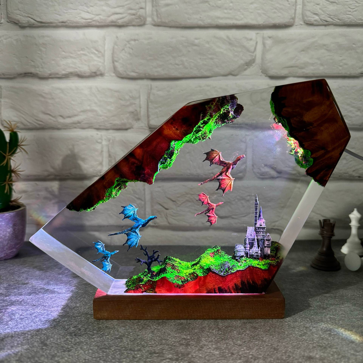 Dragon Resin Table Light