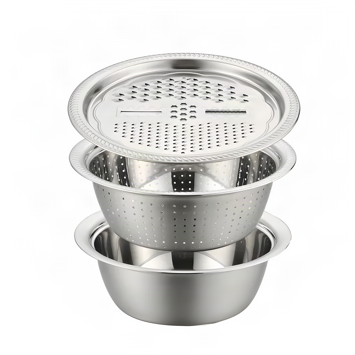 Stainless Steel Grater Bowl Set