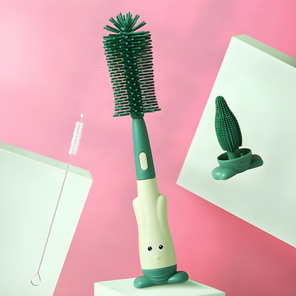 Silicone Bottle Cleaning Brush Set