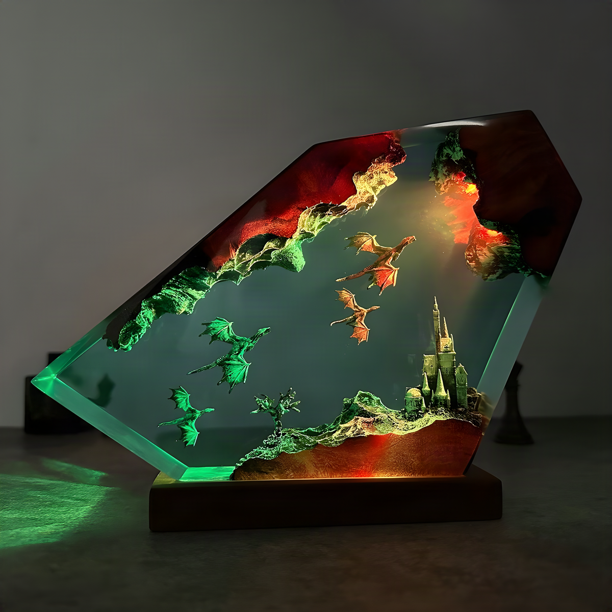 Dragon Resin Table Light