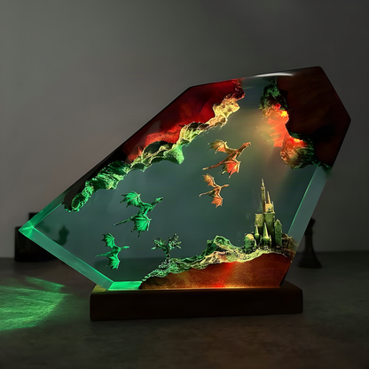 Dragon Resin Table Light