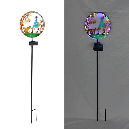 Animal Silhouette Solar Garden Stake