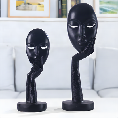 Abstract Face Sculpture