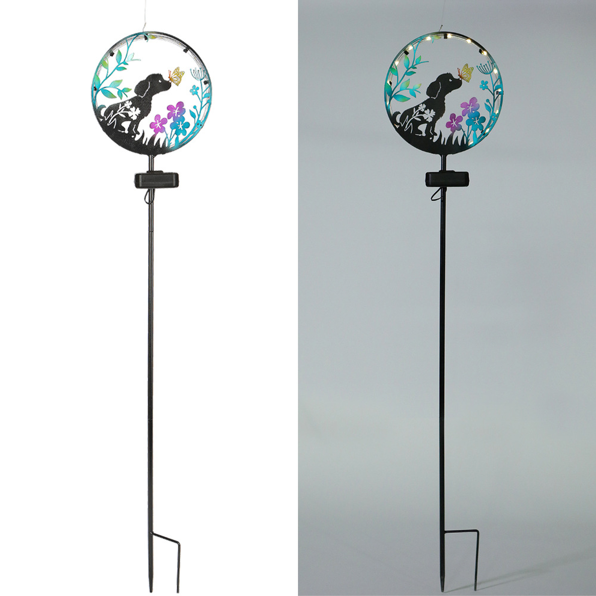 Animal Silhouette Solar Garden Stake