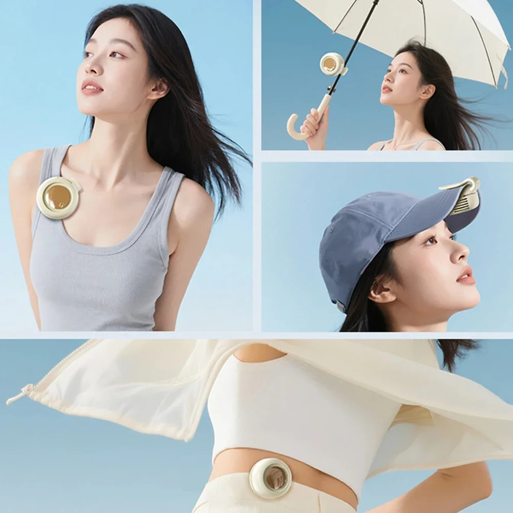 Mini Bladeless Clip-On Portable Fan