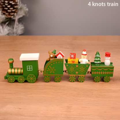 Wooden Christmas Tabletop Train